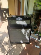 Fender Mustang V wzmacniacz, kolumna 412, footswitch