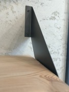 Podpórka, wspornik półki, GTV Flat, czarne, rustikal, rustykalne, loft