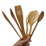 Akcesoria Kuchenne Drewniane Przybory Do Gotowania Łopatka Szczypce Łyżka