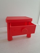 Stolik nocny szafka IKEA Mammut czerwony dziecko komoda z szufladą Poznań