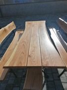 Nowoczesny jesionowy komplet mebli ogrodowych, 