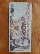 Banknot 100zł. 1988r. Waryński PRL historia oryginał staroć okazja antyk