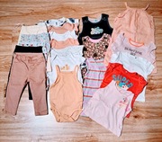 Paczka 20 ubranek dla dziewczynki na lato rozm. 80