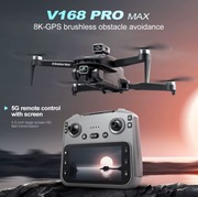 Dron V168 Pro MAX 2025 8K GPS FPV 5G HD 360° bezszczotkowy quadcopter RC