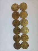 Monety 2zl okolicznościowe 12szt 2000-2011