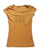 Żółta bluzka z krótkim rękawem t-shirt Sinsay 34,XS 