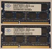 Pamięć do laptopa 2 z 4GB Nanya NT4GC64B8HG0NS-DI