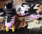 Łyżworolki rolki łyżwy wrotki 3w1 NTS extreme dziewczęce 31-34 stan bdb