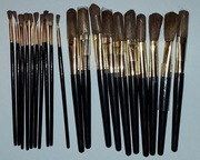 Pędzelki do makijażu 10 grubych i 10 cienkich. Nowe.