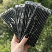 "Miotła Wiedźmy”- czarne Świece z piołunem i dziurawcem 1 opak 10 sztuk