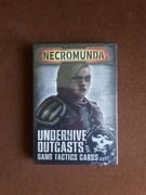 NECROMUNDA UNDERHIVE OUTCASTS GANG TACTICS CARDS - NOWY