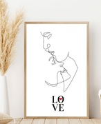 Plakat minimalistyczny love
