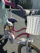 Rowerek Różowy dziewczęcy 16" z koszykiem 