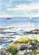 Azory. Original Akwarela A4