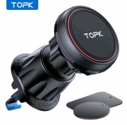 Uchwyt samochodowy magnetyczny na telefon / mocny magnes / kratka 