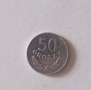 50 groszy rok 1957 Aluminium 