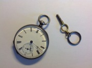 Zegarek kieszonkowy srebrny ANKER 15 Rubis z c.a. 1890 roku
