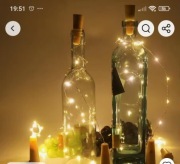 GIRLANDA ŻAROWKOWA  10 SZT KOREK LED DO BUTELKI