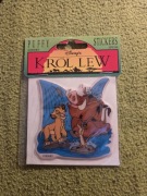 Naklejki wypukłe krol lew