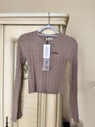 Sweterek ciepły brąz roz.S O’la Voga