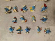 Figurki PRL gumowe Smerfy