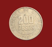 Moneta 200 peso 2007, Kolumbia