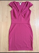 Sukienka mini bordowa