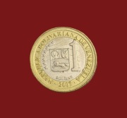 Moneta 1 boliwar 2007, Wenezuela