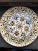 Przedwojenny talerz Huculski ceramiczny