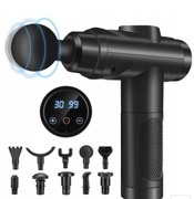 ZEROLIA PISTOLET DO MASAŻU Z 10 GŁOWICAMI MASAŻER  DO MASAŻU MIĘŚNI MG-A3