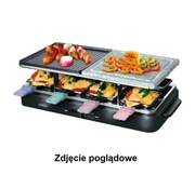 NOWY Grill Raclette QUIGG Elektryczny 1400W 8 Patelenek Kamień TANIO!!