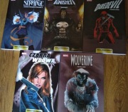 Zestaw 5 komiksów PUNISHER Dardevil Wolverine Czarna Wdowa Doktor Strange