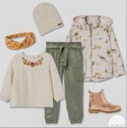 PACZKA ZESTAWY UBRAŃ NA SEZON JESIENNO ZIMOWY DLA DZIEWCZYNKI 98-104