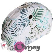 Szary organizer do Obag MOON LIGHT liście zielone turkus light grey OMAY