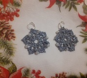 Kolczyki szydełkiem robione 