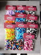 Pompony poliestrowe 1 cm MIX kolorów