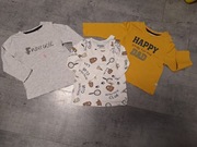 3 bluzki na długi rękaw rozm. 86 cm 5.10.15 i inne firmy 