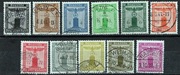 DR, Mi D144-D154, seria 11 znaczków kasowanych bez kleju i bez podlepki