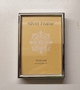 Ramka na zdjęcie 7x9 cm metalowa srebrna Silver Elegant