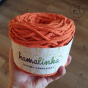 KamaLINKA 325 pomarańczowy 4mm 100m sznurek bawełniany z rdzeniem 