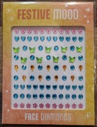 Zestaw samoprzylepnych kryształków do twarzy "Love Sparkle" 