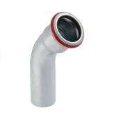 GEBERIT Mapress C-Stahl | Kolano d28/45° M-Ż (4 szt.)