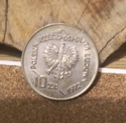 Dwie monery o nominale 10 złotych lata 70 i 72 MENNICZA