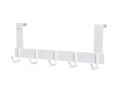 deeawai Wieszak Do Zawieszania Na Drzwi 5 Haczyków Biały 32 CM