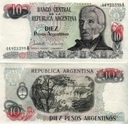 Argentyna 10 peso 1983 P.313 UNC