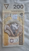 Banknot 200 zł seria YC 0274744