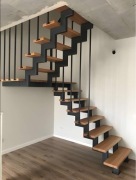 Schody Dwuwangowe / wycinane laserowo / Loftowe / Produkcja + montaż