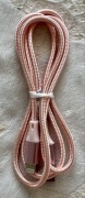Kabel Lightning różowy szybkie ładowanie, mocny