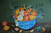 Oil painting Fruit Plate 60x90cm obraz olejny
