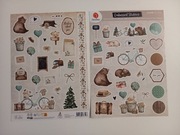 Naklejki planer scrapbooking DecoTime 2 szt. arkusze A4 - misie balony las